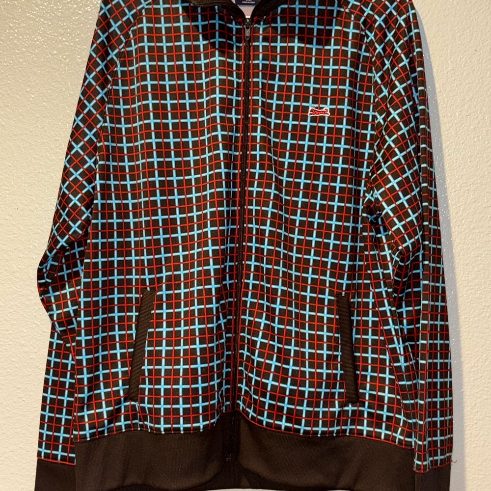 Checkered Zip-Up Jacket